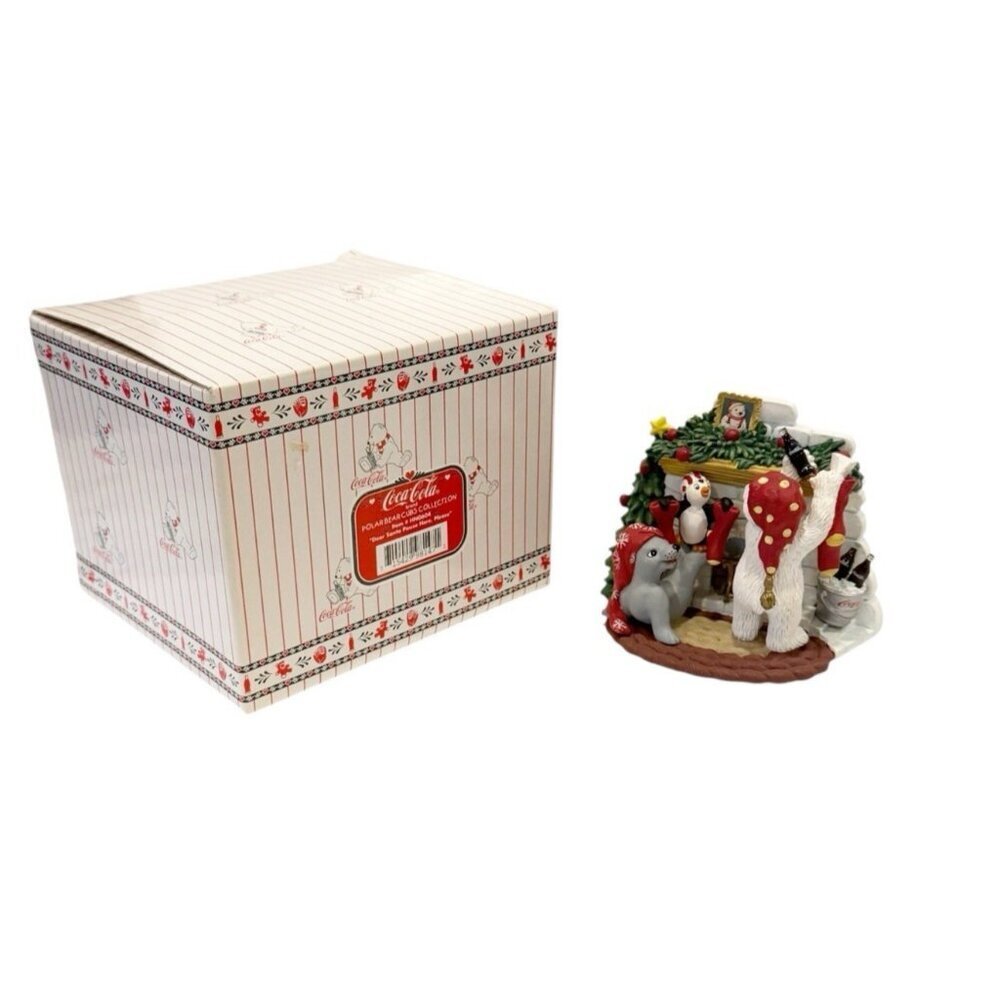 Coca-Cola Polar Bear Cubs Collection Dear Santa Pause Here, Please Vtg 1998